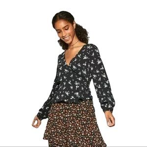 WILD FABLE | Wrap Around Floral Blouse